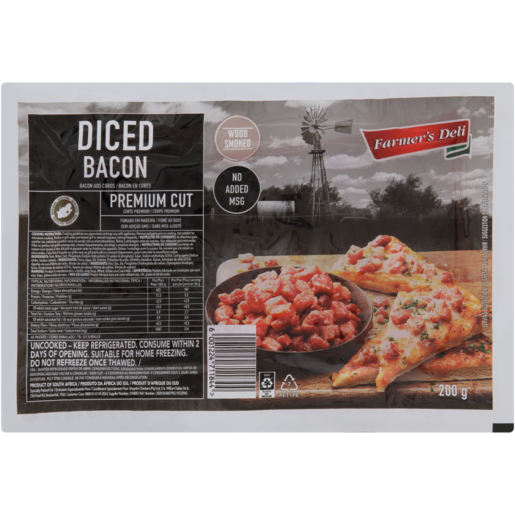 Farmer's Deli Diced Bacon 200g