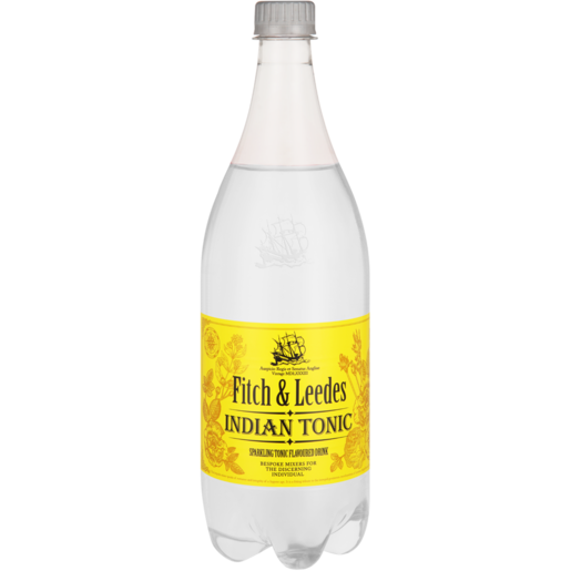 Fitch & Leedes Sparkling Indian Tonic Drink Bottle 1L