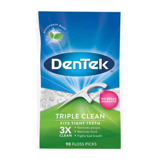 DenTek Triple Clean Dental Floss Picks 90 Pack