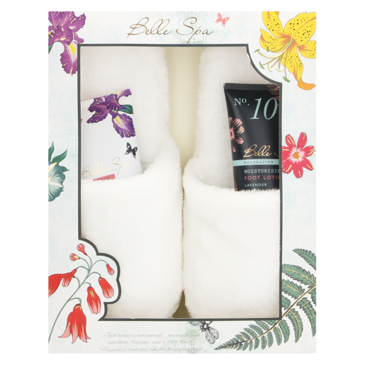 Belle Spa Slippers Gift Set 3 Piece