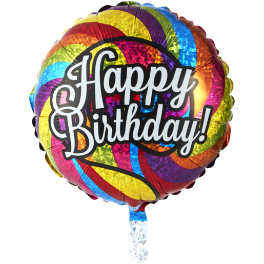 Grabo Lollipop Happy Birthday Foil Balloon 45.7cm
