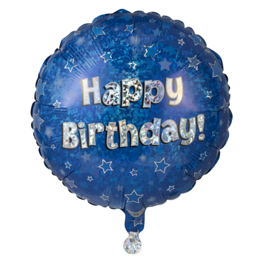 Oaktree UK Blue Happy Birthday Foil Balloon 45.7cm