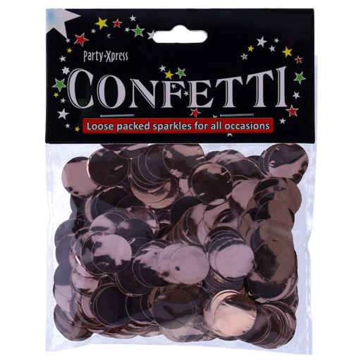 Party Xpress Rose Gold Round Foil Confetti 20g