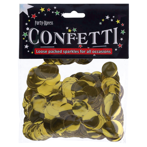 Party Xpress Gold Round Foil Confetti 20g