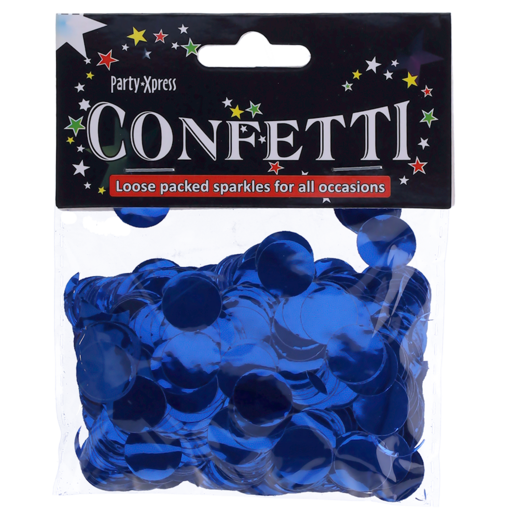 Party Xpress Blue Round Foil Confetti 20g