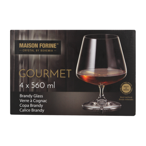 Maison Forine Gourmet Brandy Glass Set 4 Piece