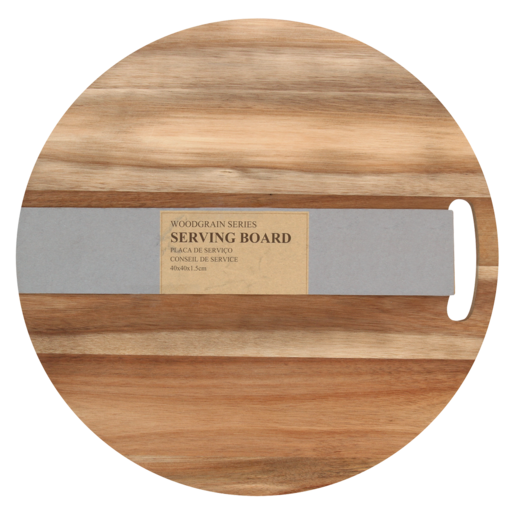 Woodgrain Series Acadia Wood Round Serving Board 40 x 40cm