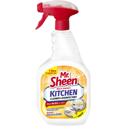 Mr. Sheen Lemon Scented Multi-Surface Kitchen Cleaner 1L