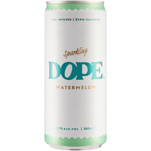 Dope Watermelon Flavoured CBD Infused Sparkling Water Can 300ml