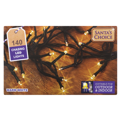 Santa's Choice Christmas Chasing LED Fairy Lights 140 Pack