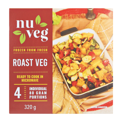 Nuveg Frozen Roast Veg Mix 320g