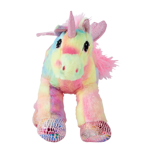 Plush Unicorn with Wings 40cm (Colour May Vary)