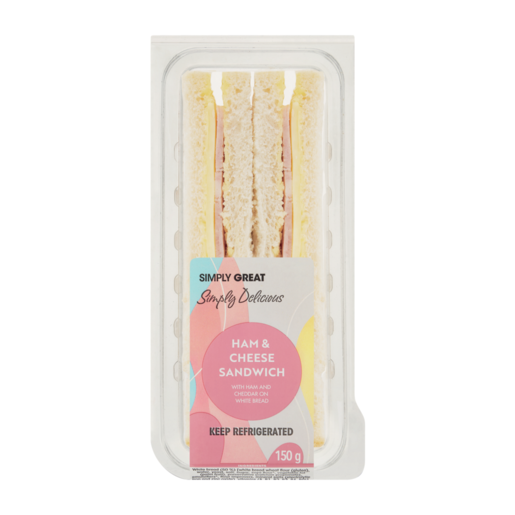 Simply Great Ham & Cheese Sandwich 150g