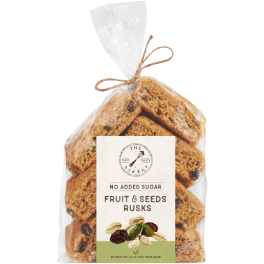 The Bakery No Added Sugar Fruit & Seeds Rusks 475g