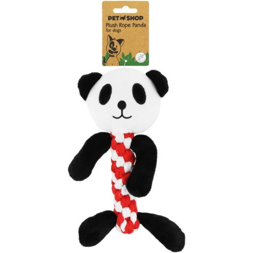 Petshop Panda Plush Rope Dog Toy