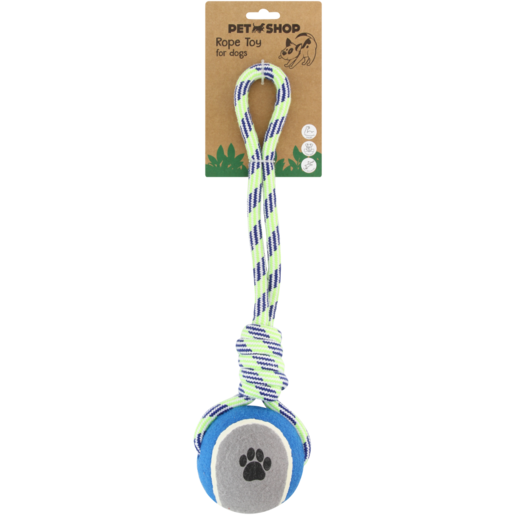 Petshop Cotton Rope With Ball Dog Toy