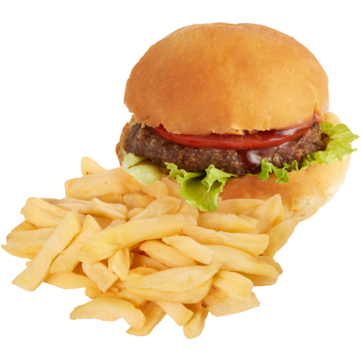 Beef Burger & Chips