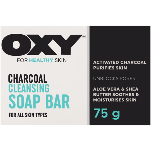 OXY Charcoal Cleansing Facial Bar Soap 75g