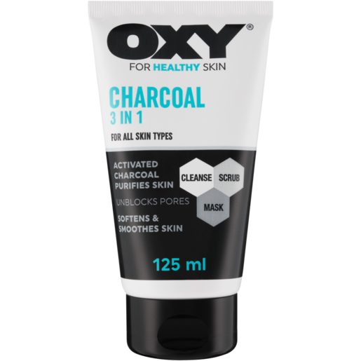 OXY 3-In-1 Charcoal Face Mask 125ml
