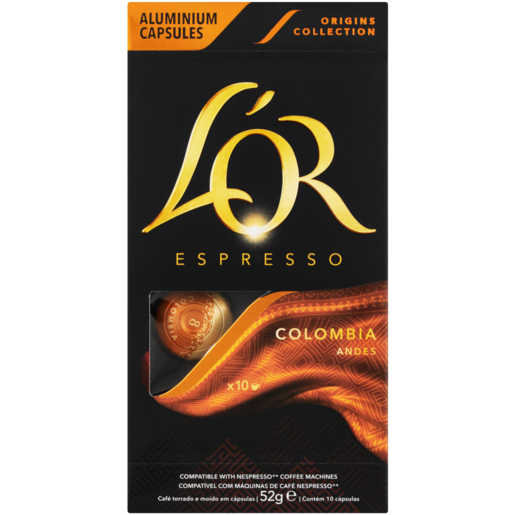 L'or Espresso Colombia Coffee Capsules 10 Pack