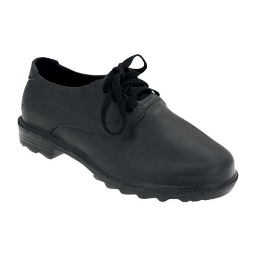 Scholar Pride Boys Black Lace-Up School Shoes Size 11 - 1