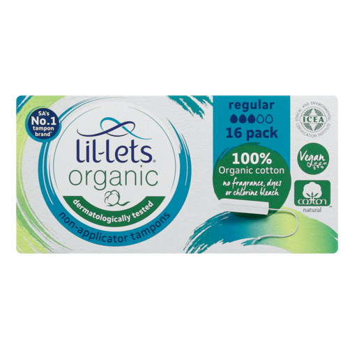 Lil-Lets Organic Regular Tampons 16 Pack