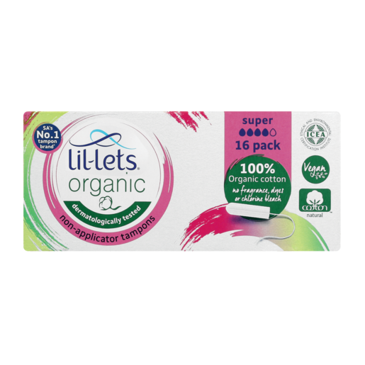 Lil-Lets Organic Super Tampons 16 Pack