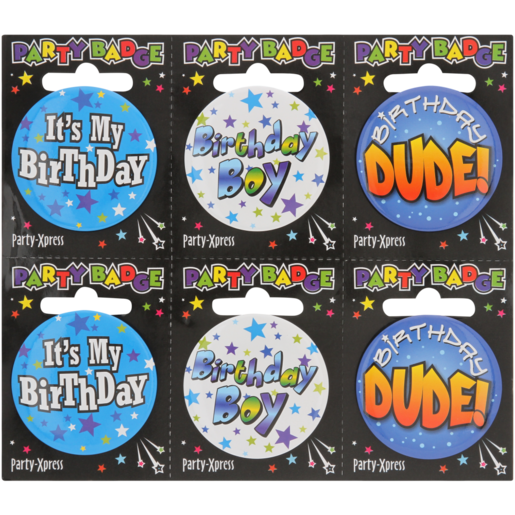 Party Xpress Small Birthday Boy Badge (Design May Vary)