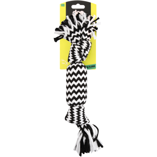 Dog Days Black Candy Rope Toy With Squeaker 32cm