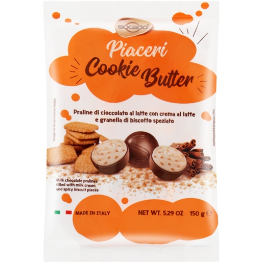 Socado Piaceri Cookie Butter Mik Chocolate Pralines 150g