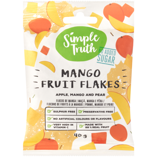 Simple Truth Mango Fruit Flakes 40g