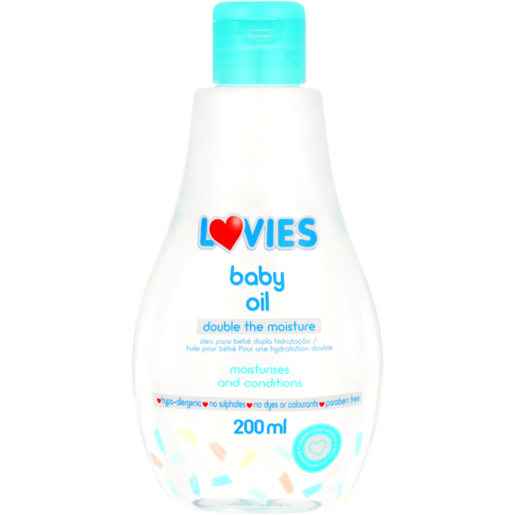 Lovies Baby Oil Bottle 200ml