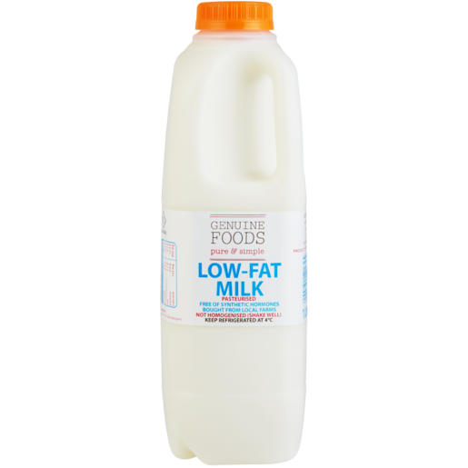 Genuine Foods Low Fat Fresh Milk Bottle 1L