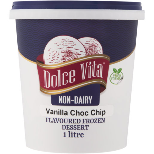 Dolce Vita Vanilla Choc Chip Non-Dairy Frozen Dessert 1L