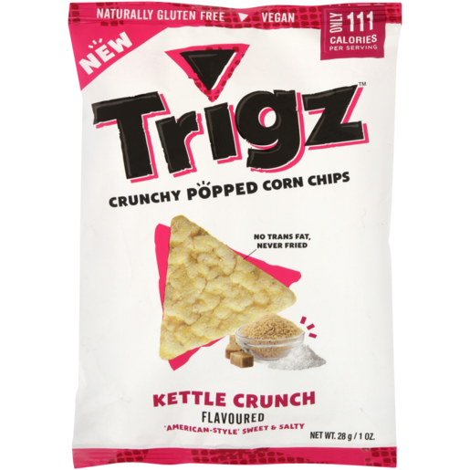 Trigz Kettle Crunch Crunchy Popped Corn Chips 28g