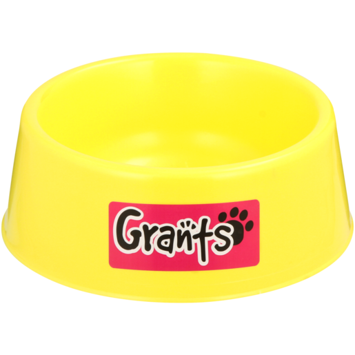Grants Large Yellow Plastic Dog Bowl