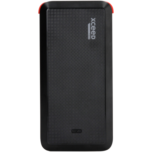 Xceed Black & Red Power Bank With 4 Built-In Cables 10000mAh