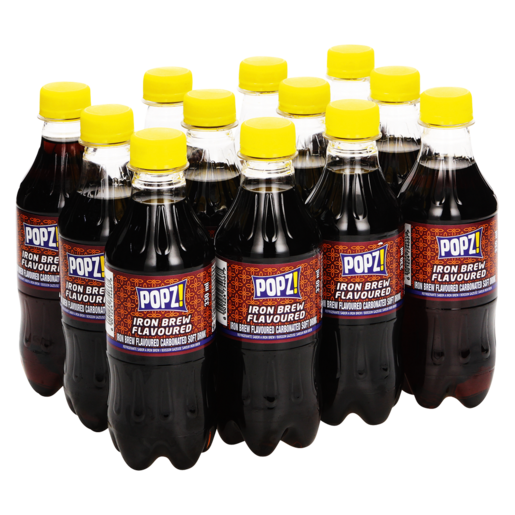 Popz! Iron Brew Flavoured Soft Drink 12 x 330ml