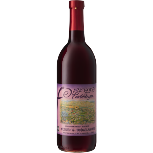 Farbrengen Kiddush & Havdallah Red Wine Bottle 750ml