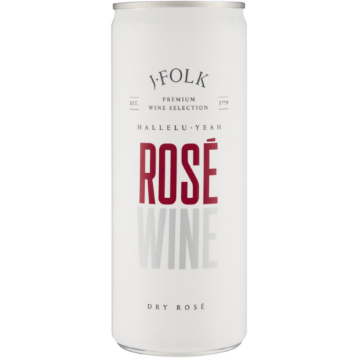 J-Folk Dry Rose Wine Can 250ml