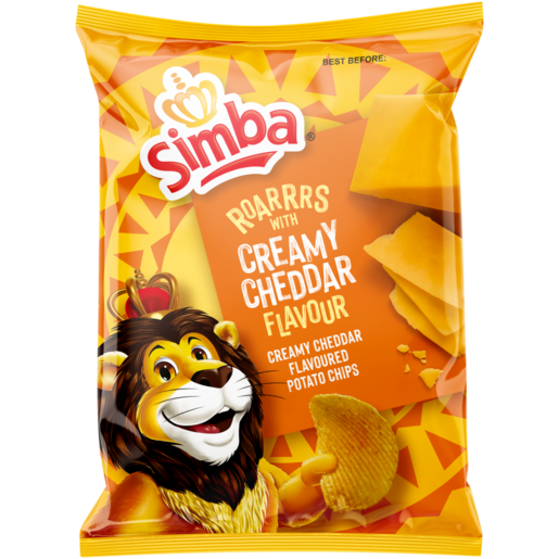 Simba Creamy Cheddar Flavoured Potato Chips 120g