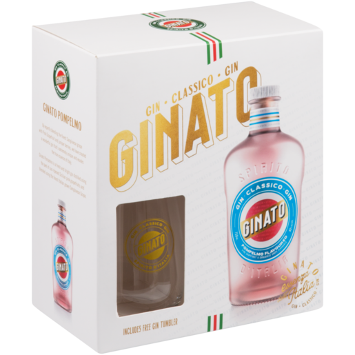 Ginato Pompelmo Gin with Glass Gift Pack