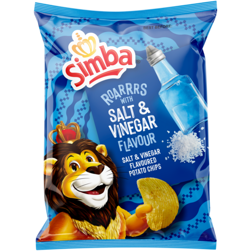 Simba Salt & Vinegar Flavoured Potato Chips 120g