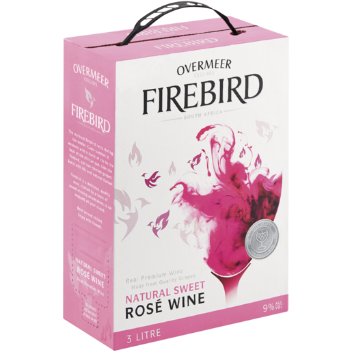 Overmeer Firebird Natural Sweet Rosé Wine Box 3L