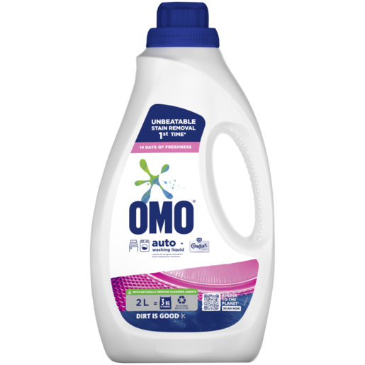 OMO Auto With Comfort Freshness Washing Liquid Detergent 2L
