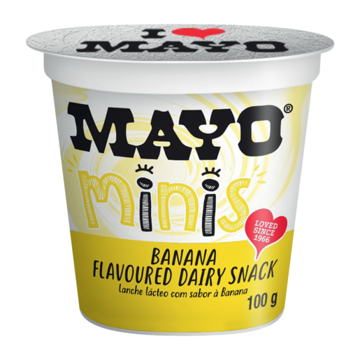 Mayo Minis Banana Flavoured Diary Snack 100g