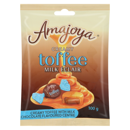 Amajoya Creamy Toffee With Milk Chocolate Flavoured Centre 100g