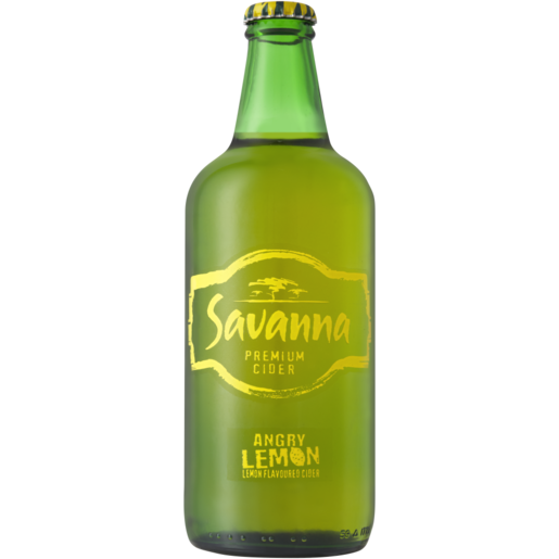 Savanna Angry Lemon Premium Cider Bottle 500ml