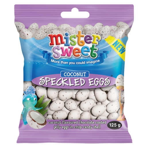 Mister Sweet Coconut Flavoured Speckled Eggs 125g