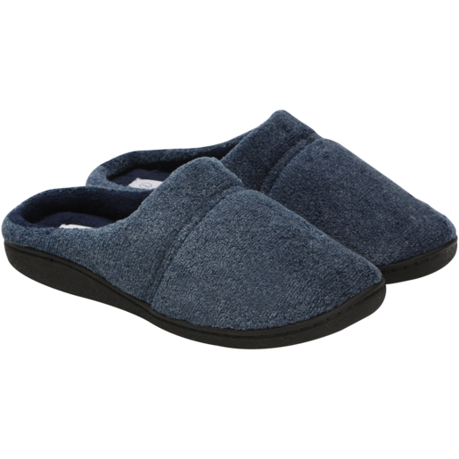 Mens Navy Clog Slippers Size 7-12